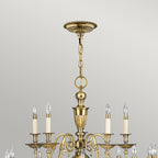Cambridge 25-Light Chandelier (Solid Brass)