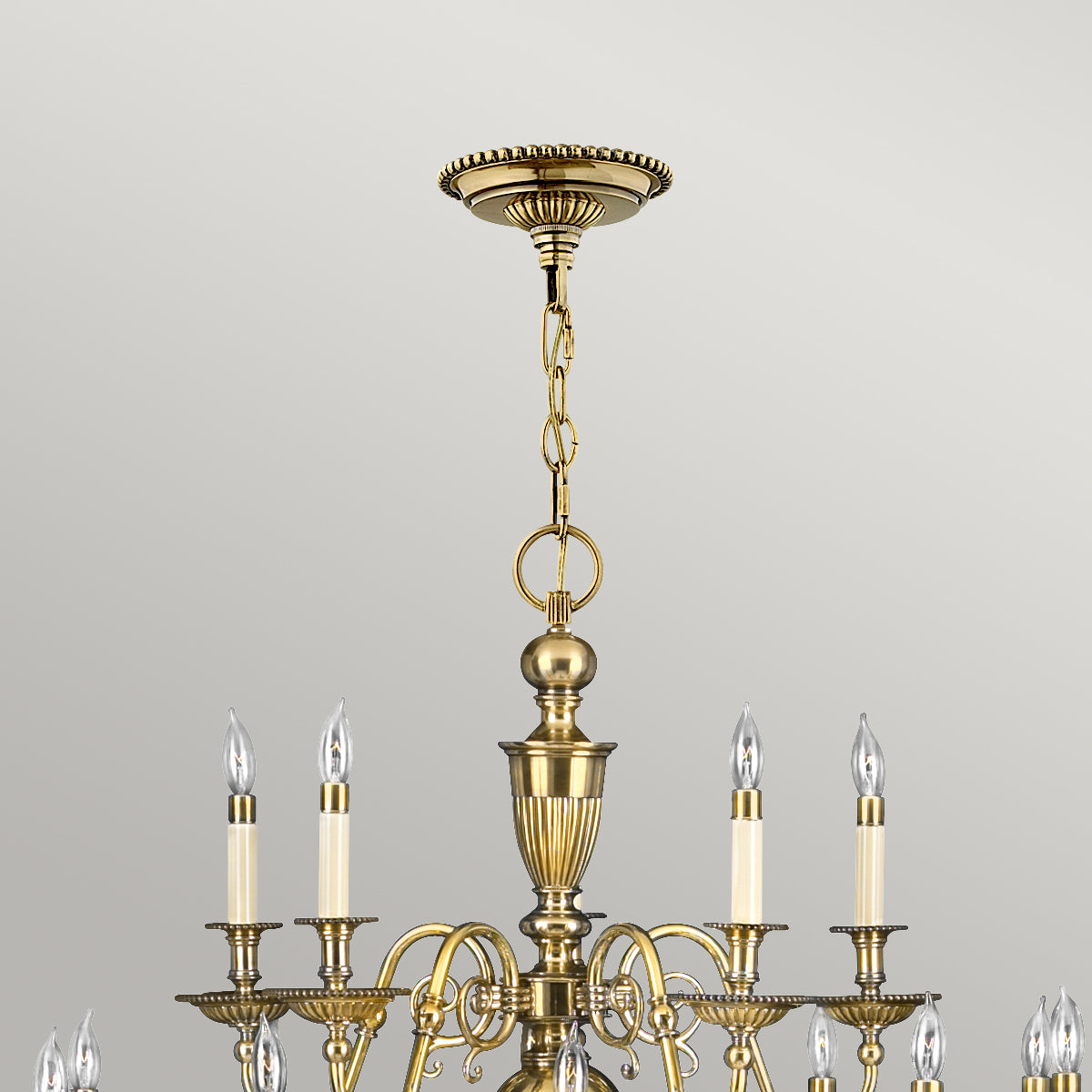 Cambridge 25-Light Chandelier (Solid Brass)