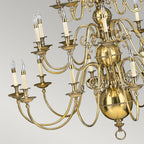 Cambridge 25-Light Chandelier (Solid Brass)