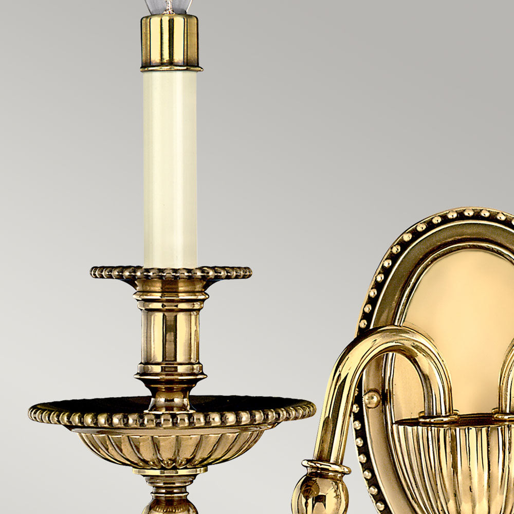 Cambridge 2-Light Wall Light (Solid Brass)