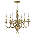 Cambridge 6-Light Chandelier (Solid Brass)
