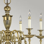 Cambridge 6-Light Chandelier (Solid Brass)