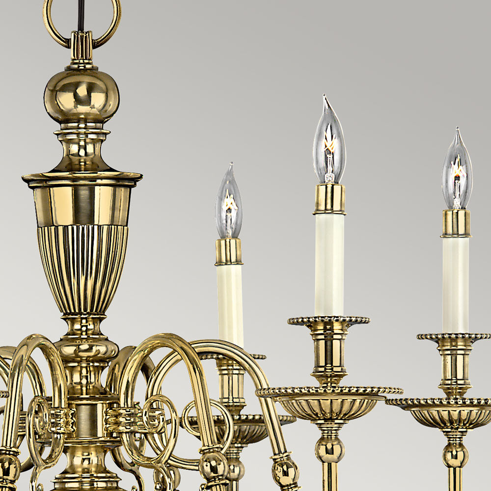 Cambridge 6-Light Chandelier (Solid Brass)