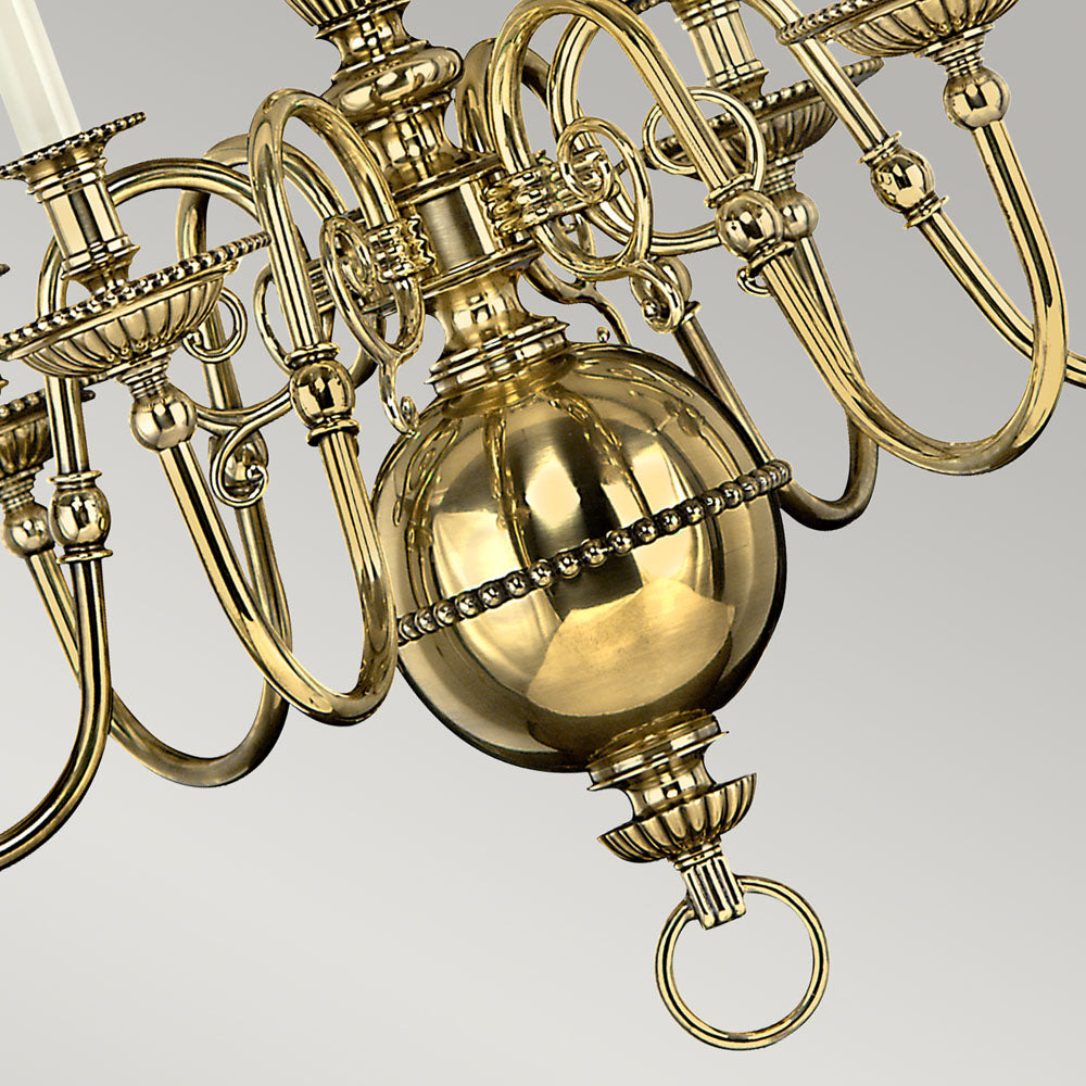 Cambridge 6-Light Chandelier (Solid Brass)