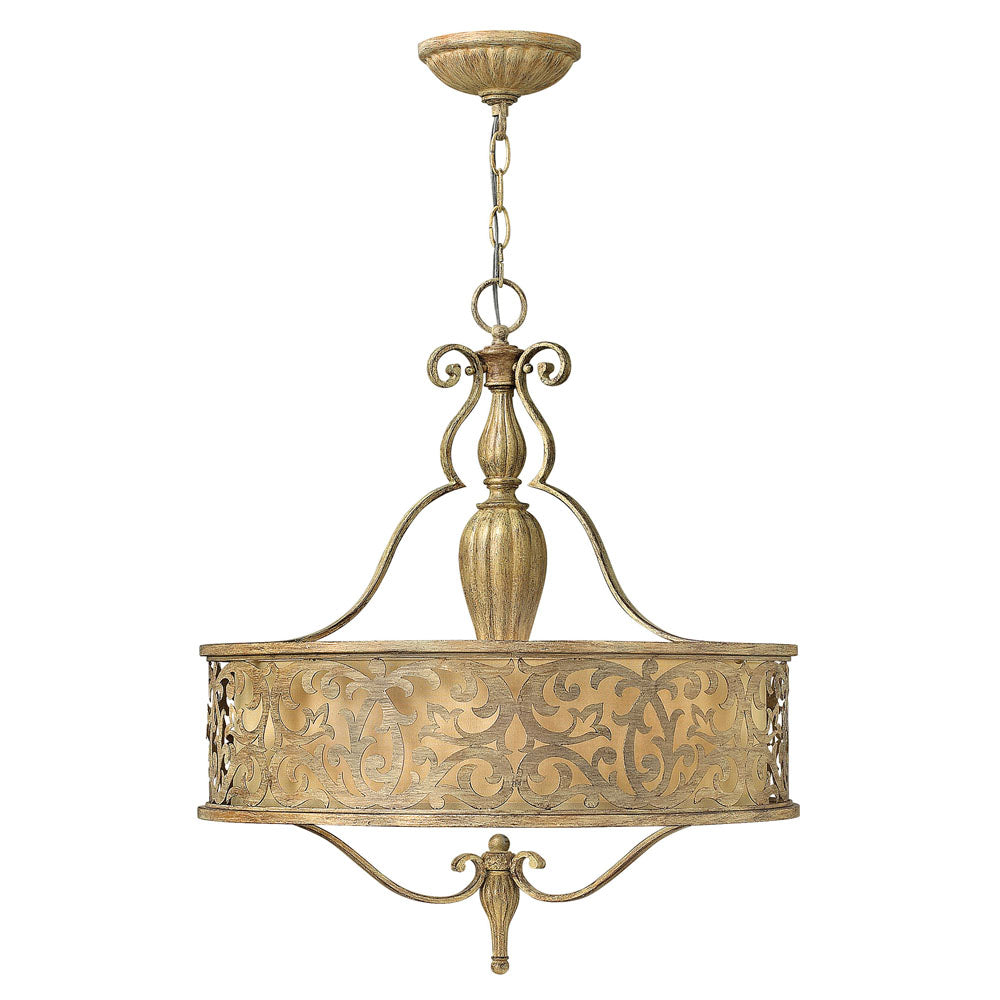 Carabel 3-Light Pendant Chandelier (Brushed Champagne)