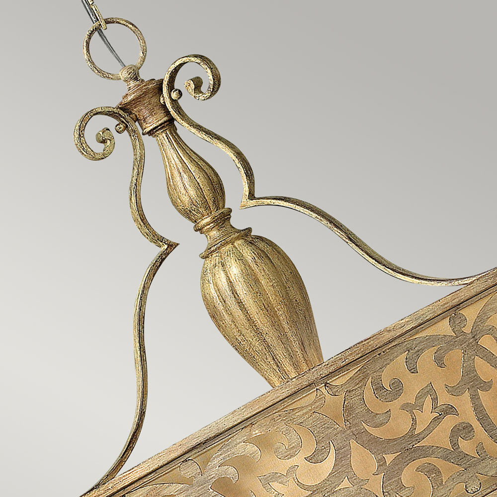 Carabel 3-Light Pendant Chandelier (Brushed Champagne)