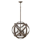 Carson 3-Light Outdoor Chandelier (Vintage Iron)