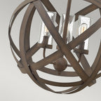 Carson 3-Light Outdoor Chandelier (Vintage Iron)