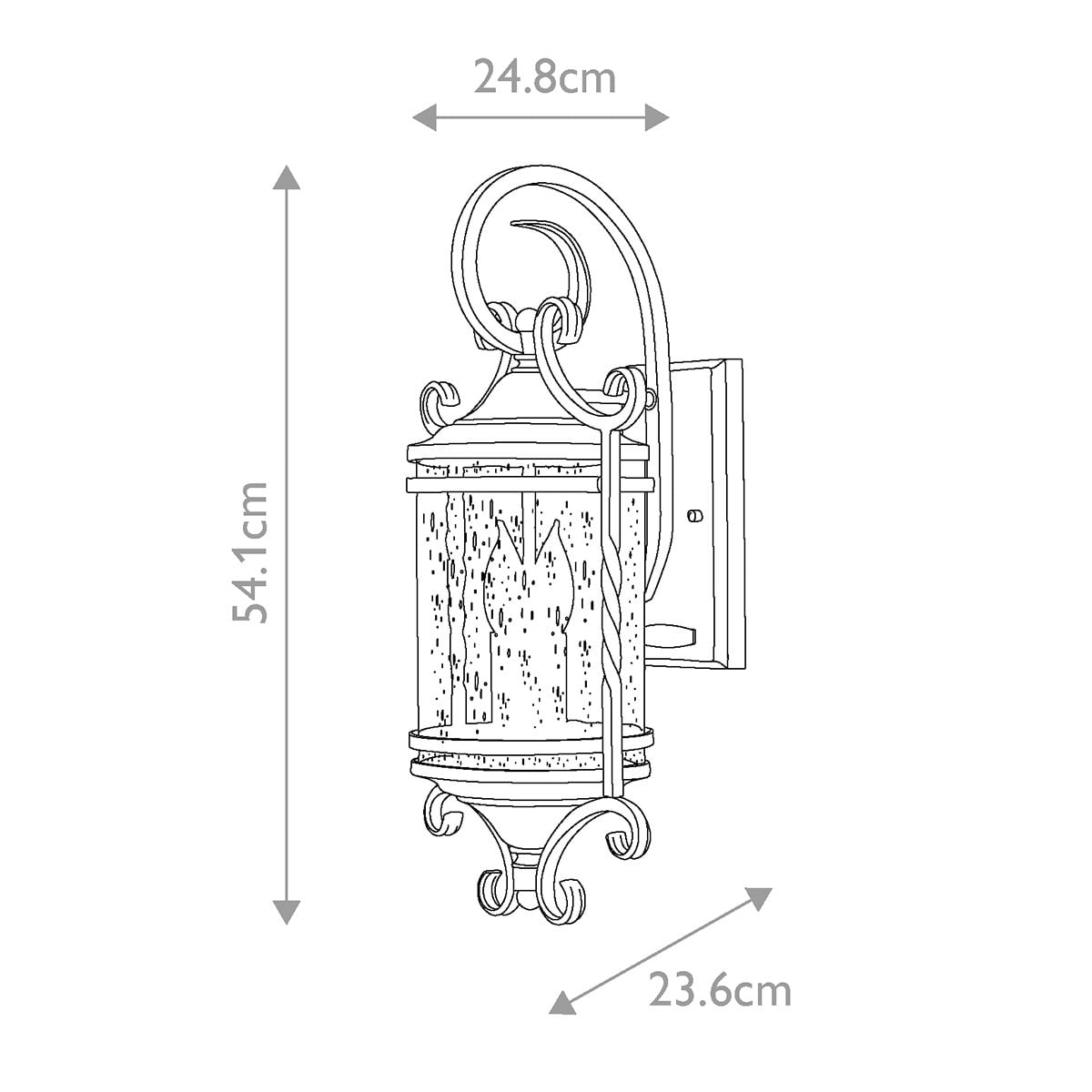Casa 2 Light Wall Lantern