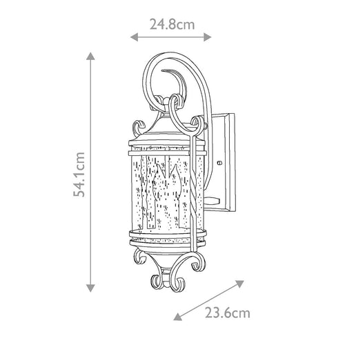 Casa 2 Light Wall Lantern