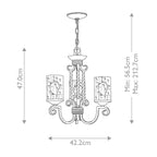Casa 3 Light Chandelier