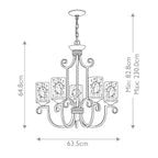 Casa 5 Light Chandelier