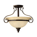 Cello 2-Light Semi-Flush Mount (Antique Bronze)