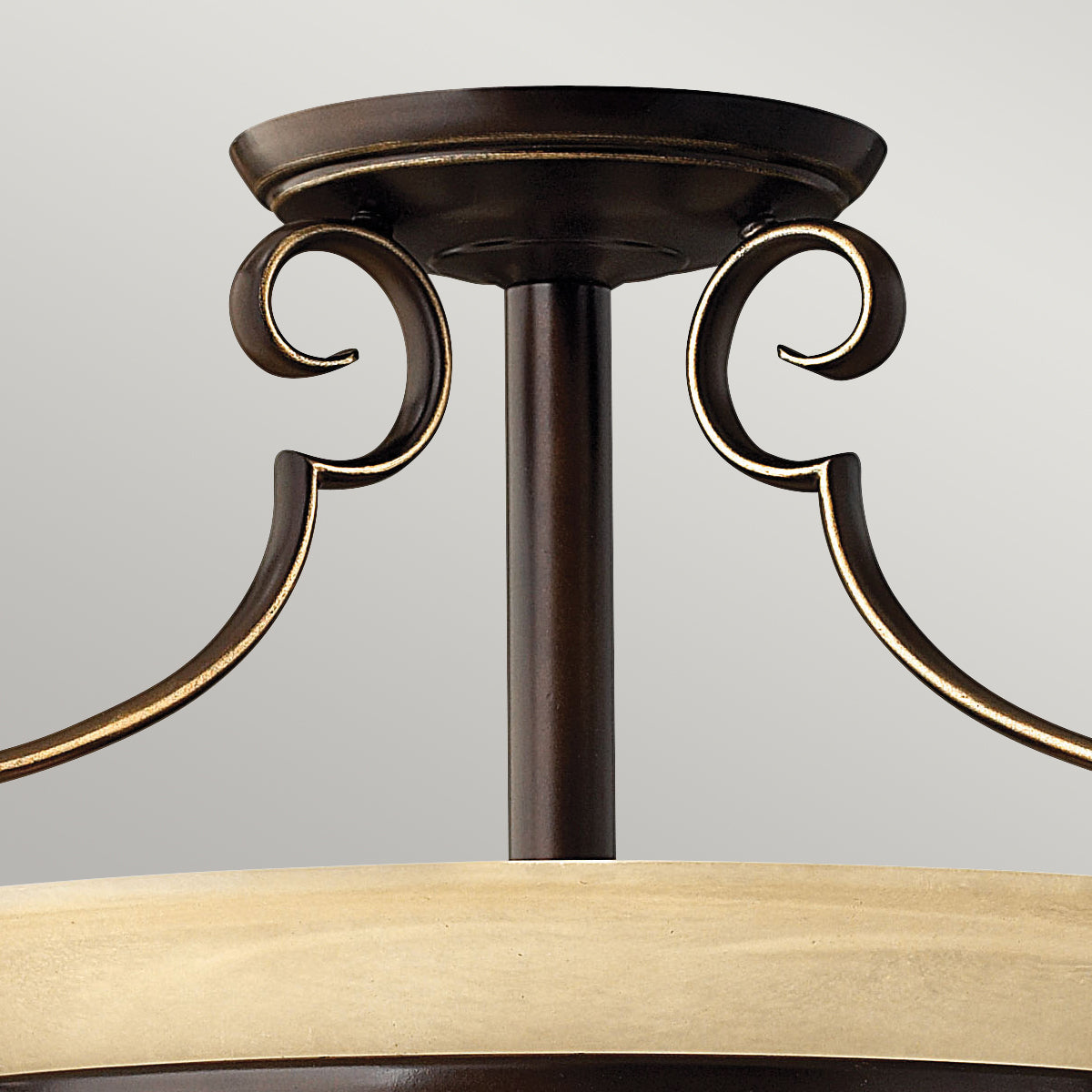 Cello 2-Light Semi-Flush Mount (Antique Bronze)