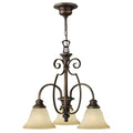 Cello 3-Light Chandelier (Antique Bronze)