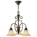 Cello 3-Light Chandelier (Antique Bronze)