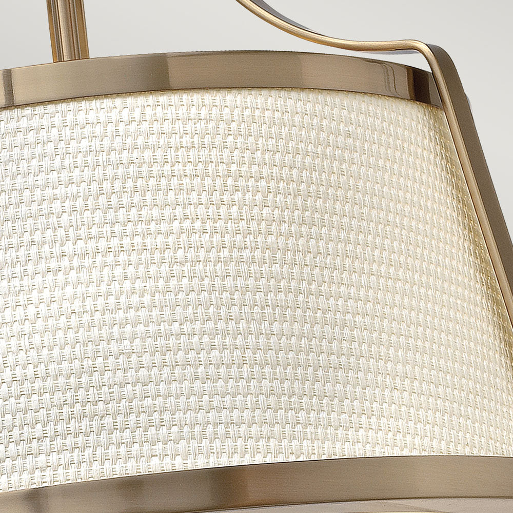 Charlotte 3-Light Semi-Flush Mount (Brushed Caramel)
