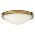 Collier 3-Light Large Flush Mount (Heritage Brass)
