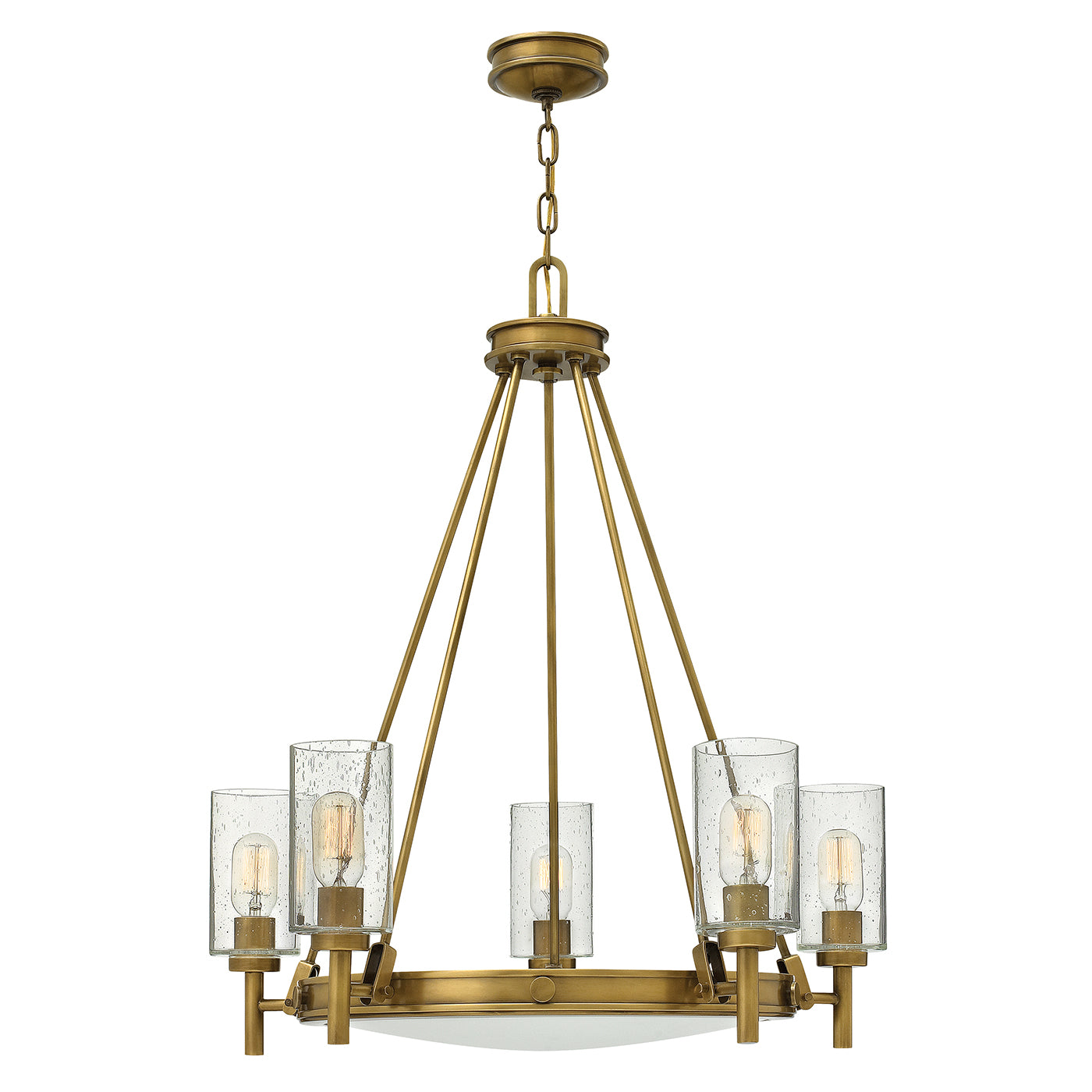 Collier 5-Light Chandelier (Heritage Brass)