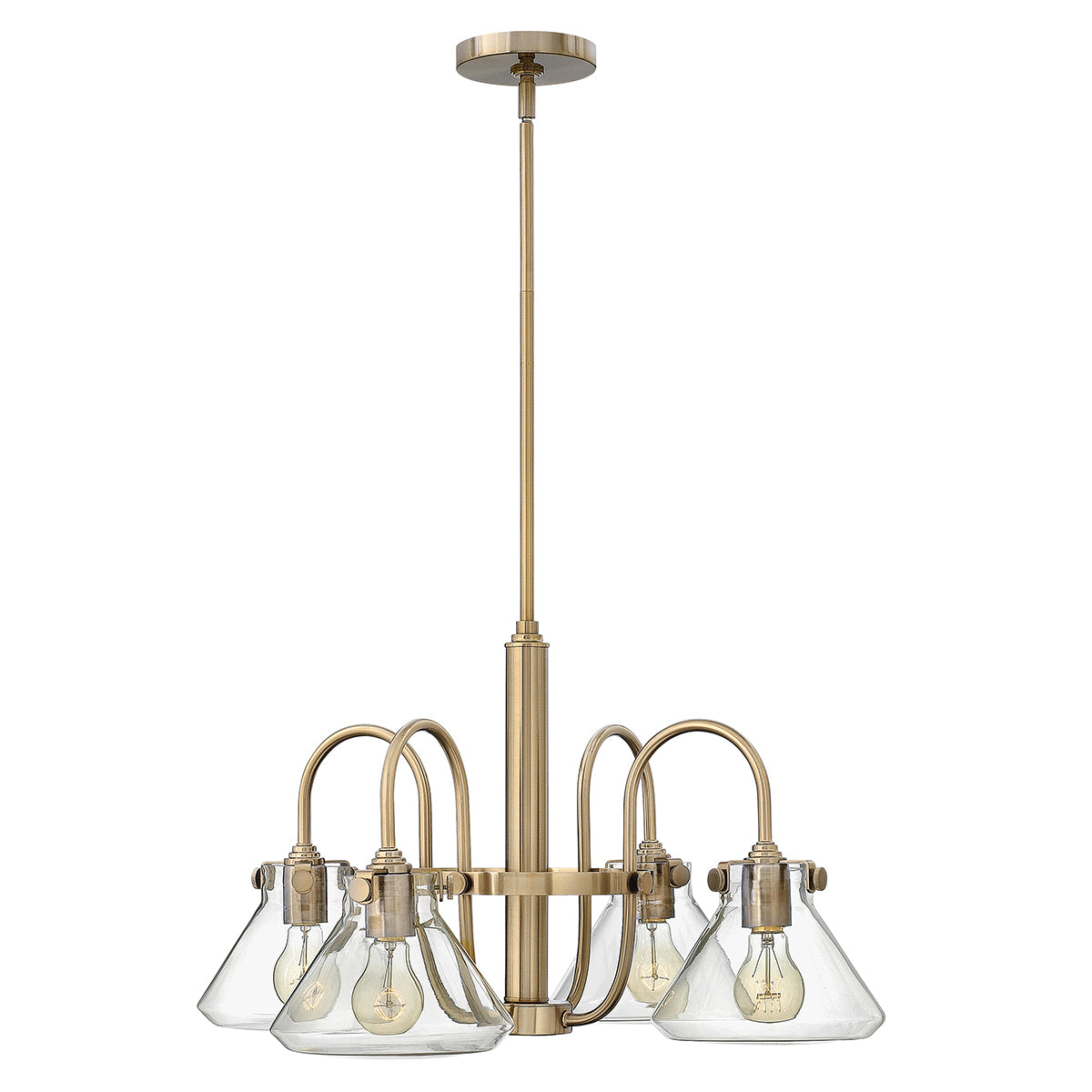Congress 4-Light Chandelier (Brushed Caramel)