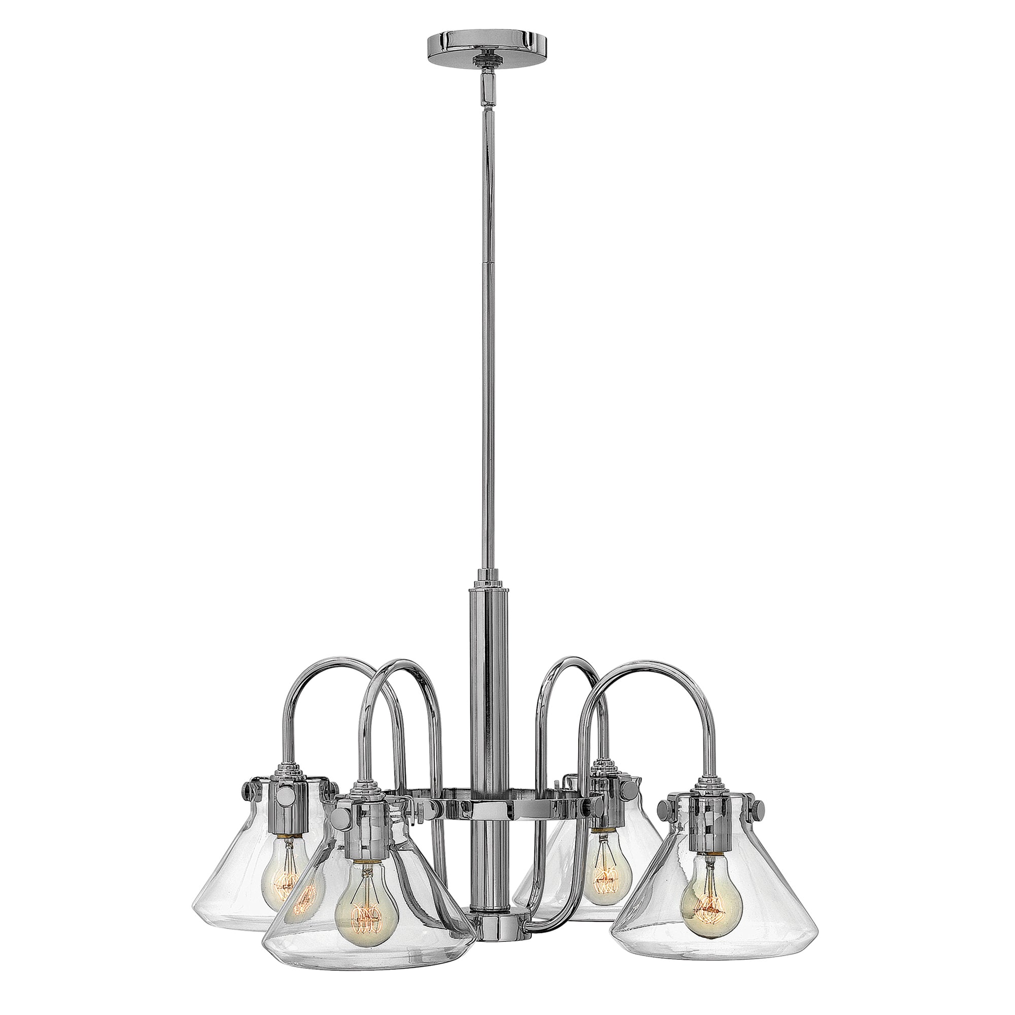 Congress 4-Light Chandelier (Chrome)