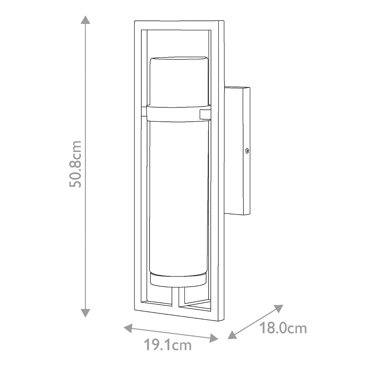 Cordillera 1lt Wall Light