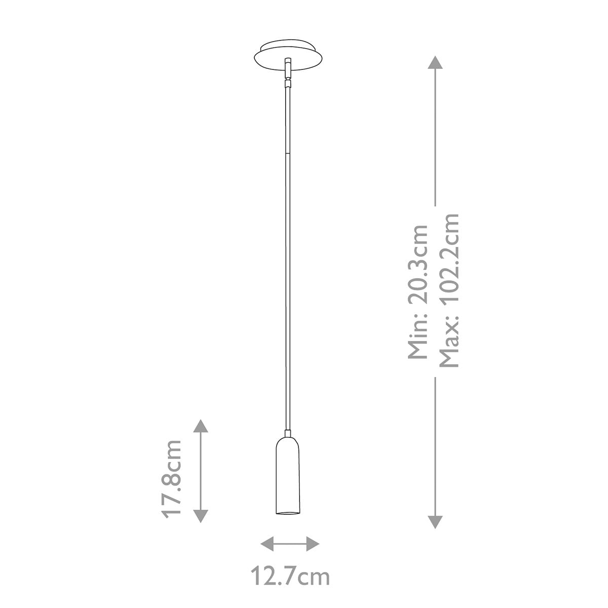 Dax LED  Mini Pendant  - Heritage Brass