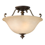 Dunhill 2-Light Royal Bronze Semi-Flush Mount