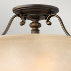 Dunhill 2-Light Royal Bronze Semi-Flush Mount