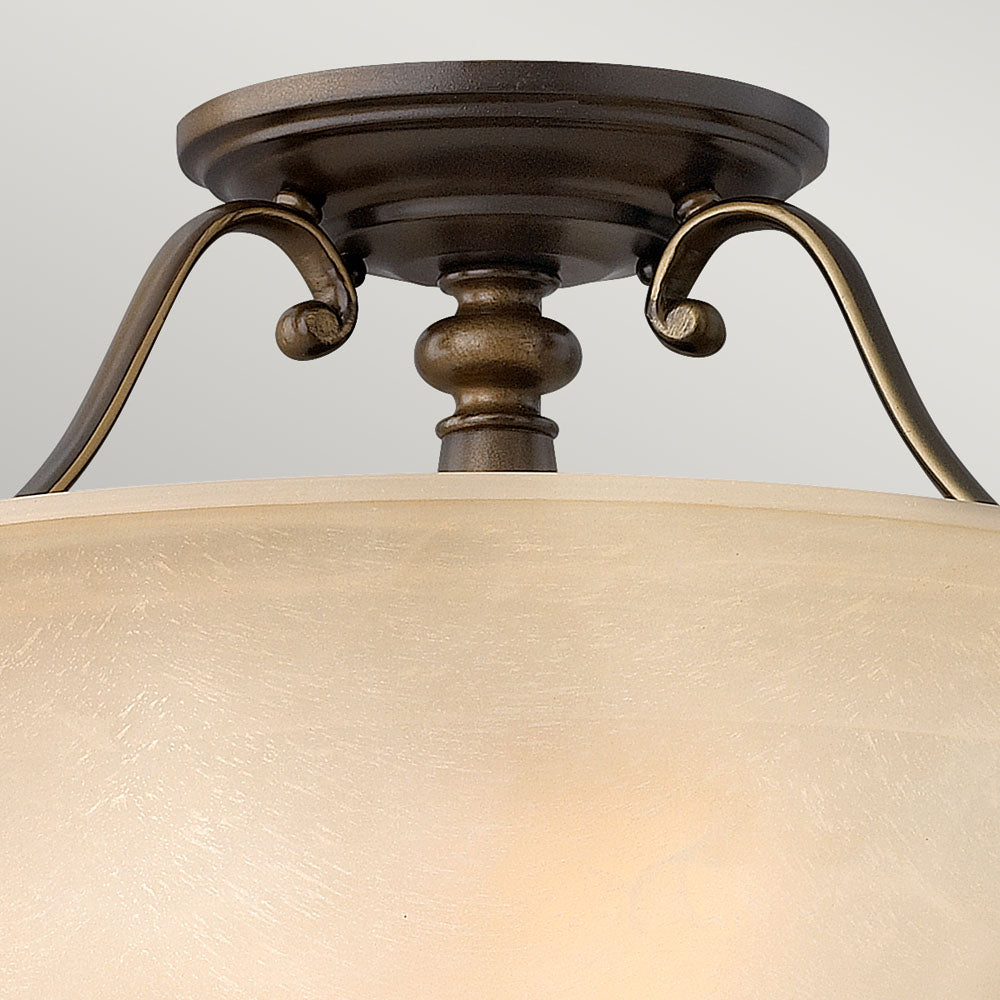 Dunhill 2-Light Royal Bronze Semi-Flush Mount