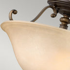 Dunhill 2-Light Royal Bronze Semi-Flush Mount