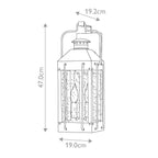 Fitzgerald 2 Light Medium Wall Lantern