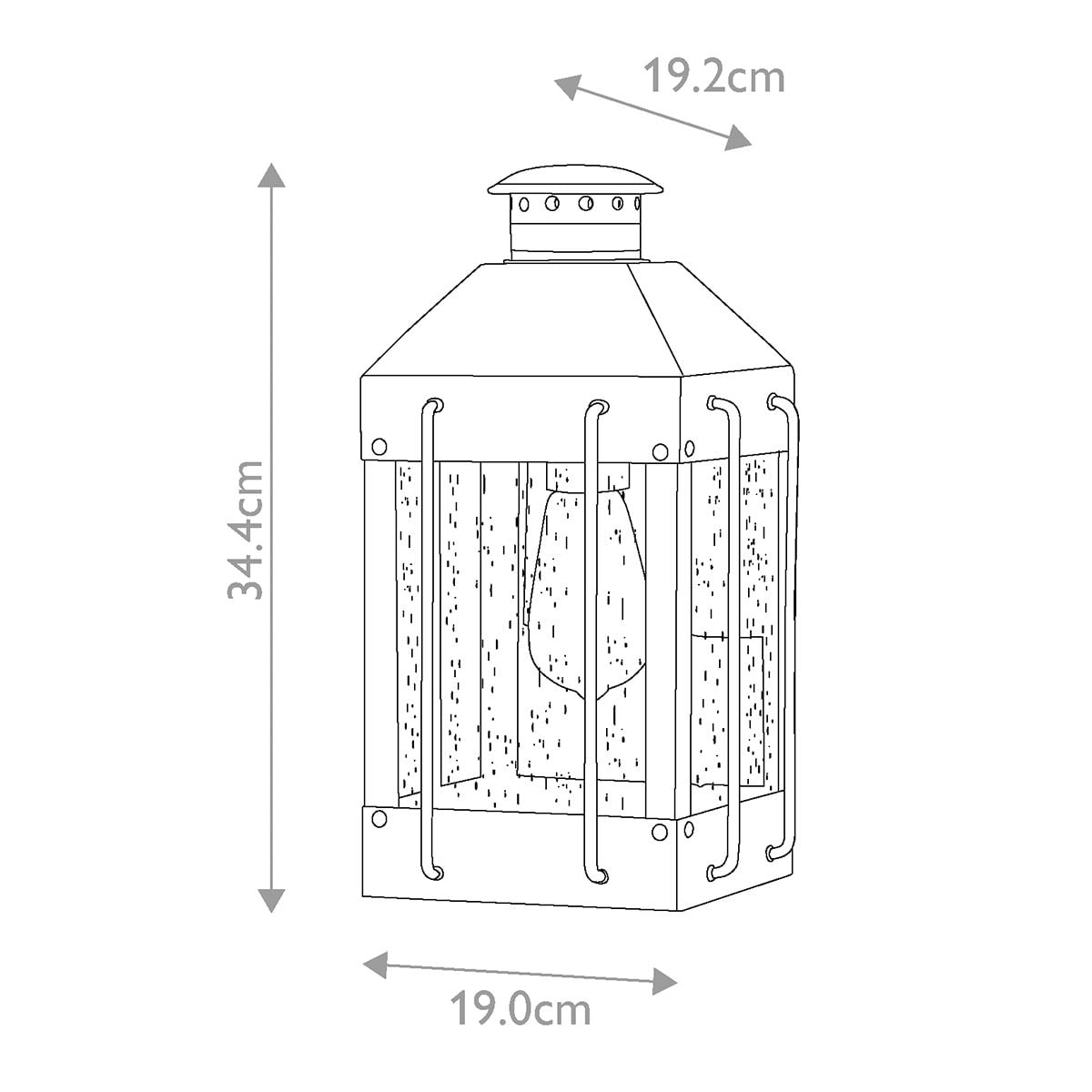 Fitzgerald 1 Light Small Wall Lantern