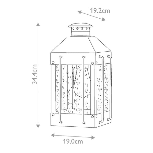 Fitzgerald 1 Light Small Wall Lantern