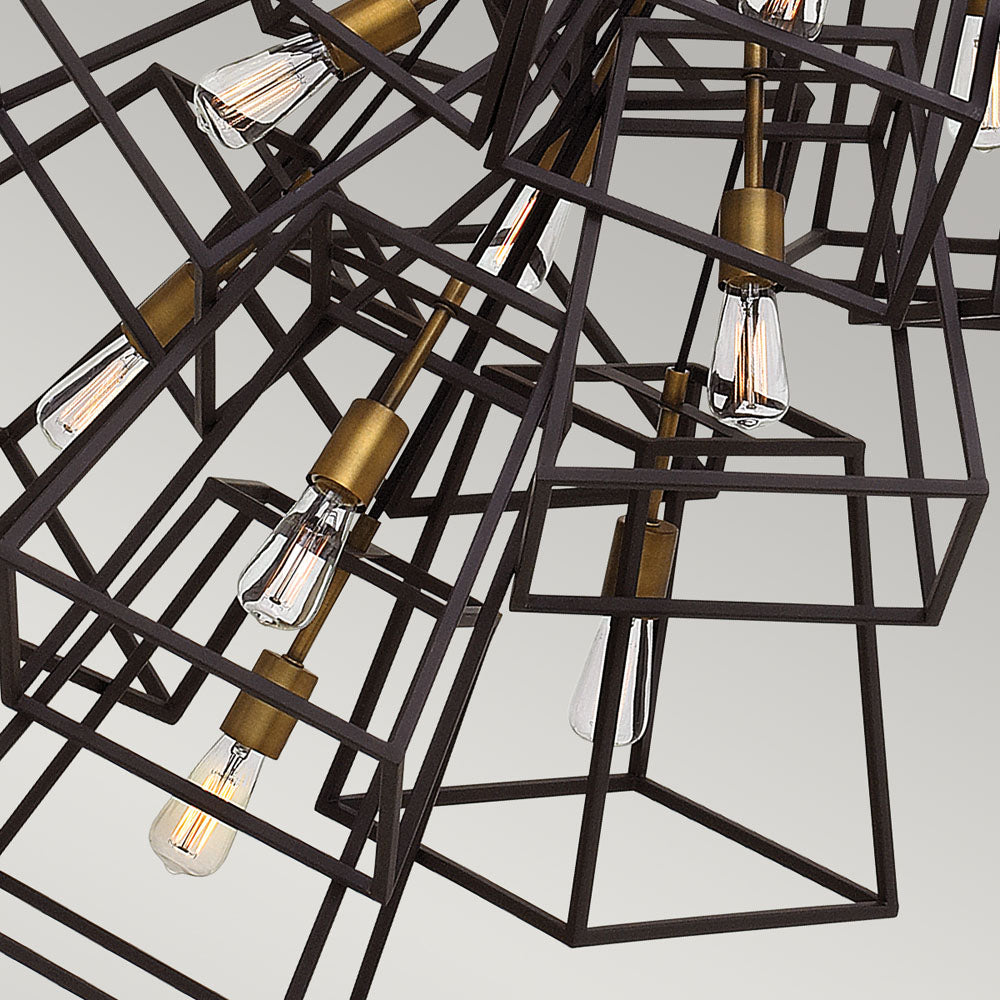 Fulton 13-Light Large Foyer Chandelier (Industrial Style)
