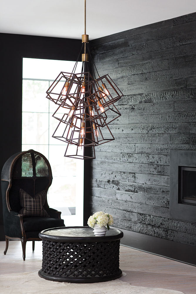 Fulton 13-Light Large Foyer Chandelier (Industrial Style)