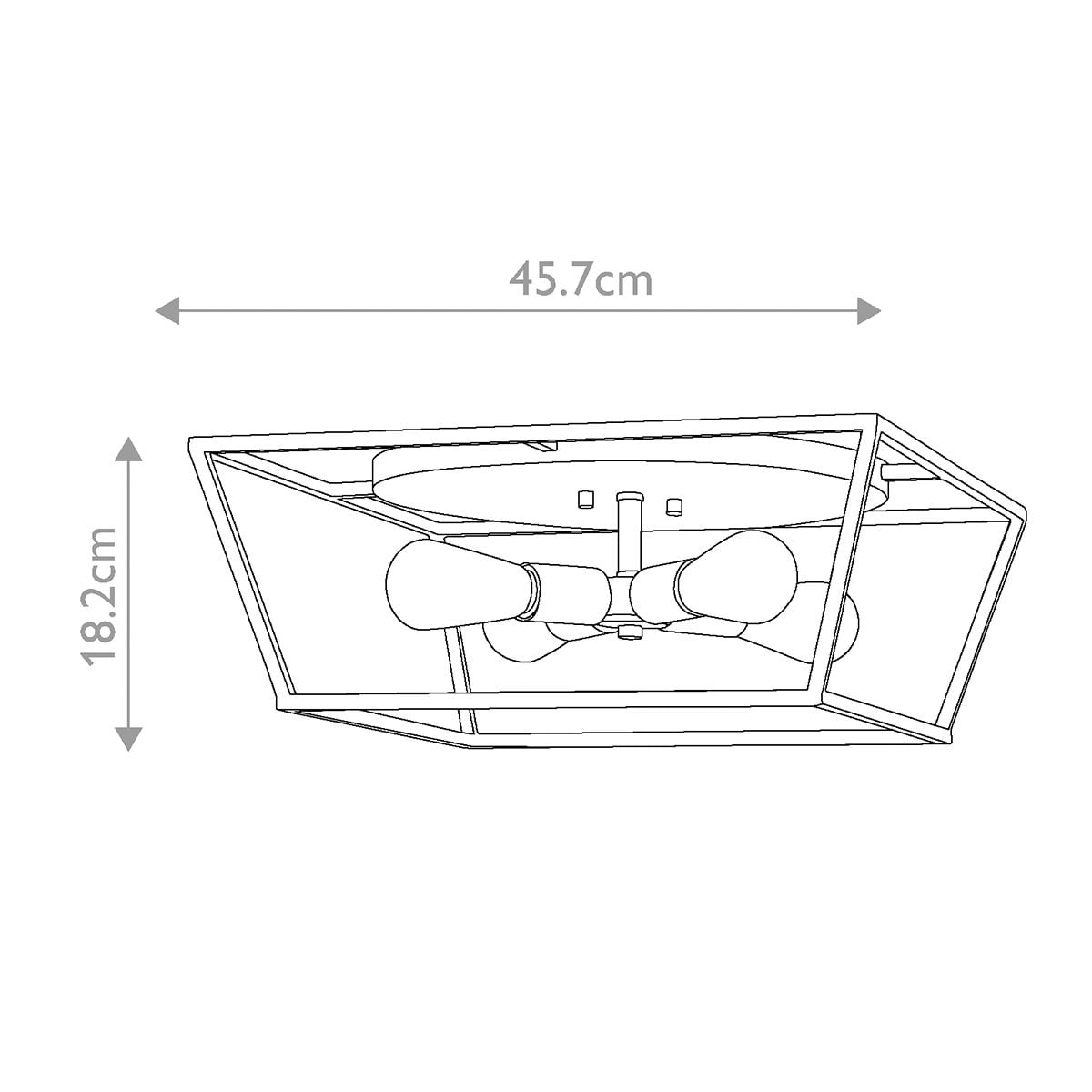 Fulton 4 Light Flush