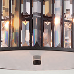 Gemma 3-Light Flush Mount Ceiling Light (Vintage Bronze Finish)
