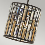 Gemma 1-Light Mini Pendant (Vintage Bronze Finish)