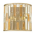 Gemma 2-Light Wall Sconce (Silver Leaf Finish)