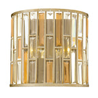 Gemma 2-Light Wall Sconce (Silver Leaf Finish)