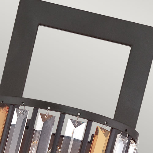 Gemma 2-Light Wall Sconce (Vintage Bronze & Crystal)