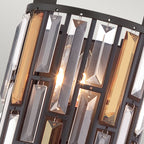 Gemma 2-Light Wall Sconce (Vintage Bronze & Crystal)