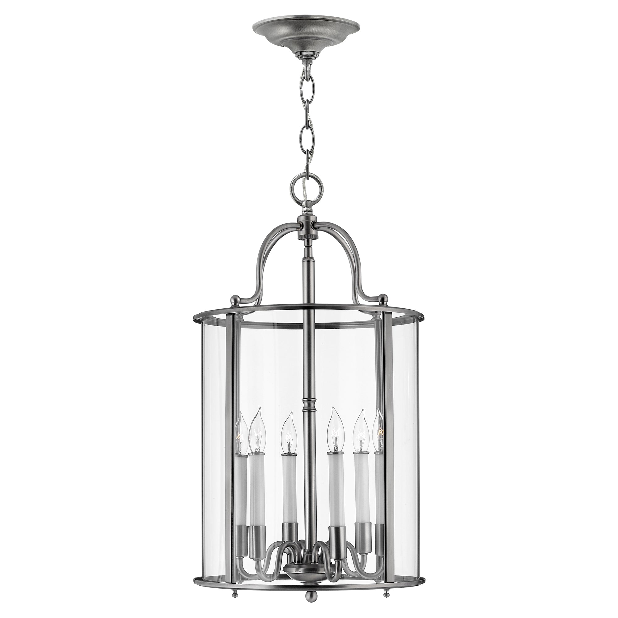 Gentry 6-Light Chandelier (Pewter Finish)