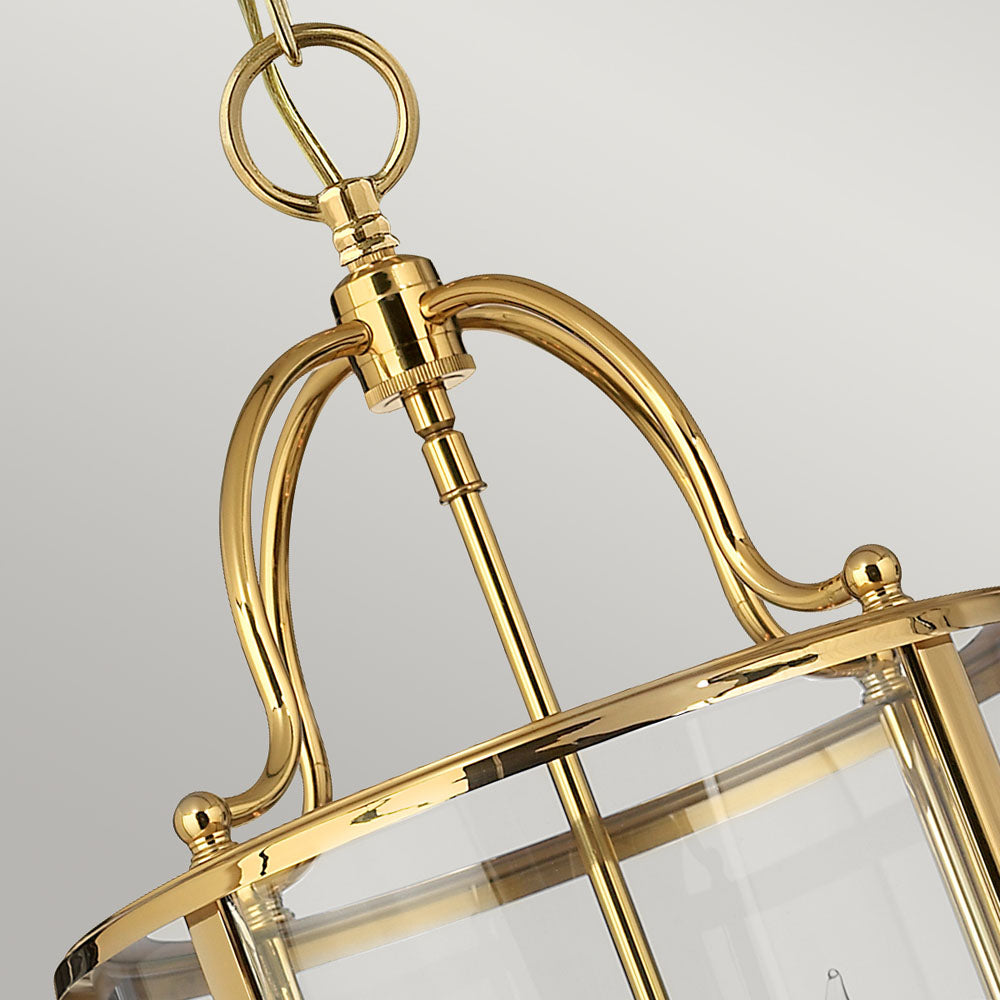 Gentry 4-Light Pendant Light (Polished Brass Finish)