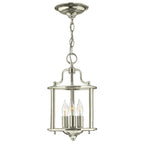Gentry 3-Light Small Chandelier (Polished Nickel)