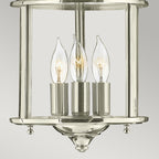Gentry 3-Light Small Chandelier (Polished Nickel)