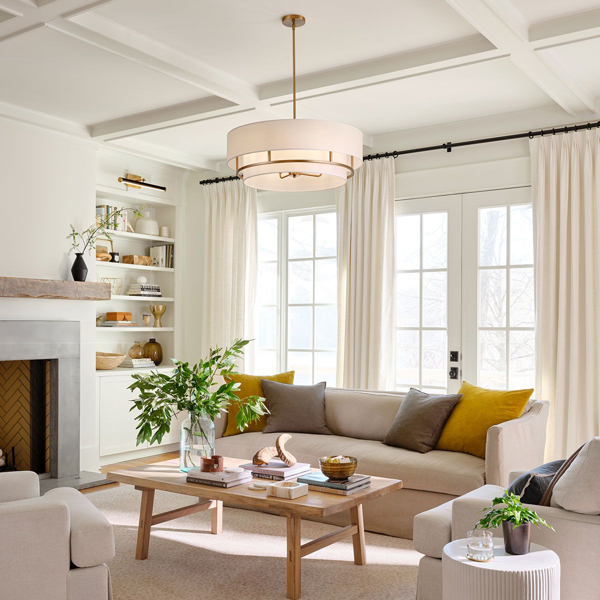 Graham 4 Light  Duo Mount  - Lacquered Brass