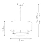 Graham 3 Light  Duo Mount  - Lacquered Brass