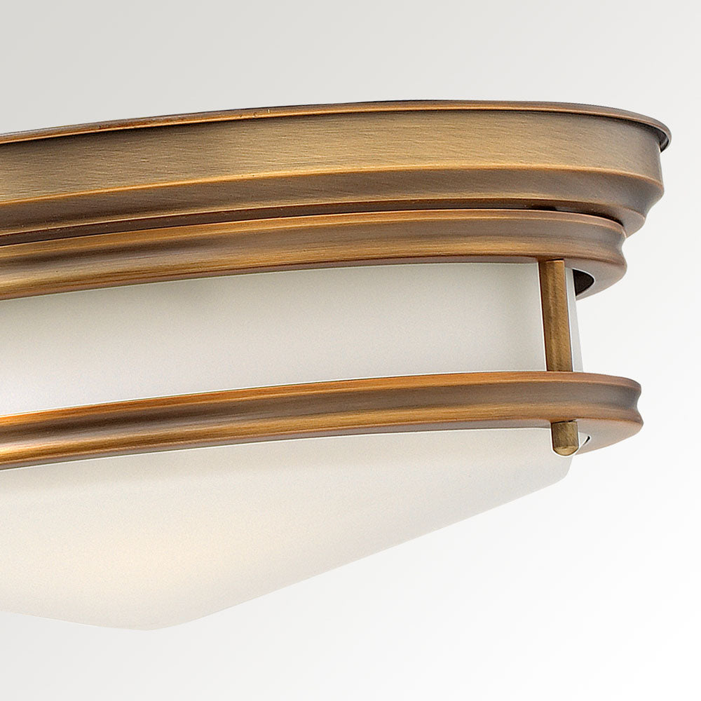 Hadley 3-Light Flush Mount Ceiling Light (Brushed Bronze Finish)